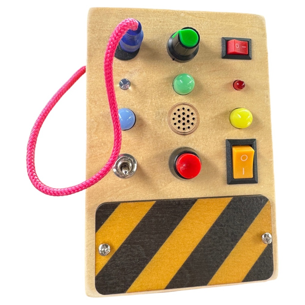 Interactive Montessori LED Busy Board Control Panel Toy with Lights